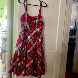 Modcloth plaid midi day dress